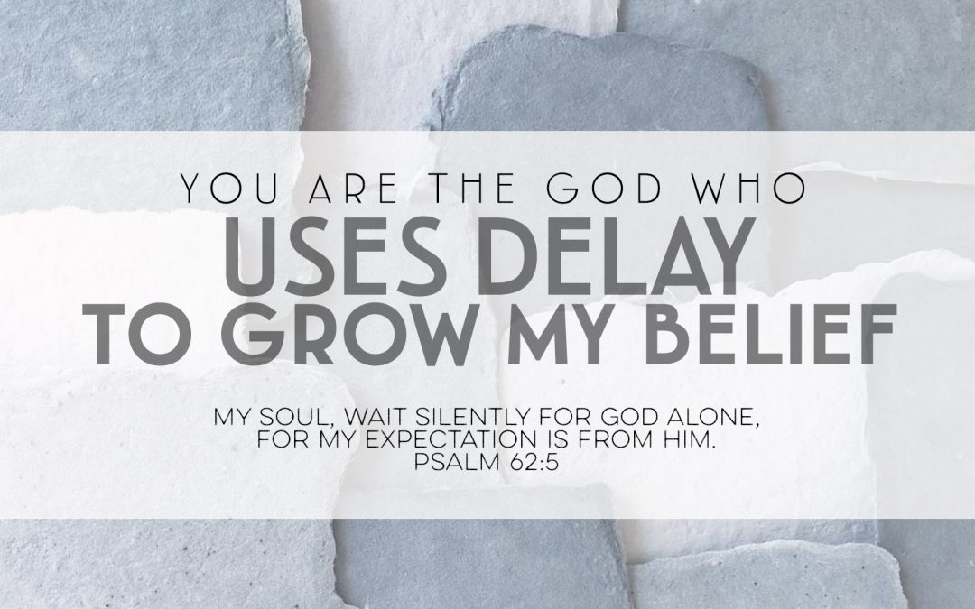 You Are The God Who Uses Delay To Grow My Belief