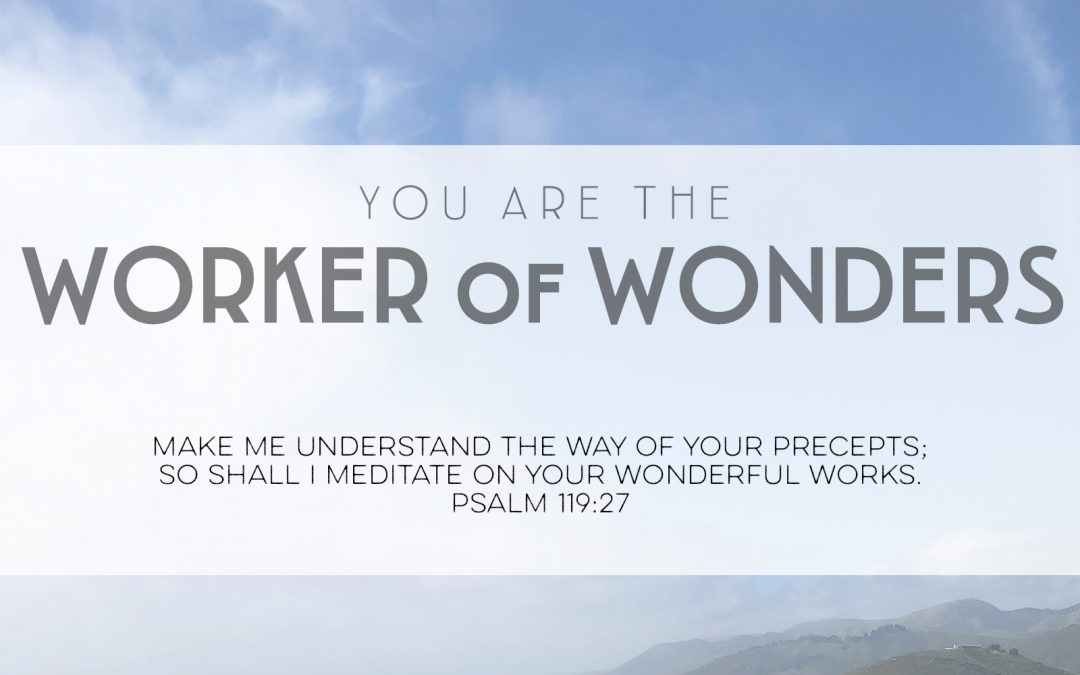 You Are the Worker of Wonders