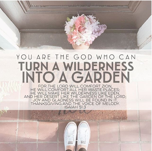 You Are The God Who Can Turn a Wilderness Into a Garden