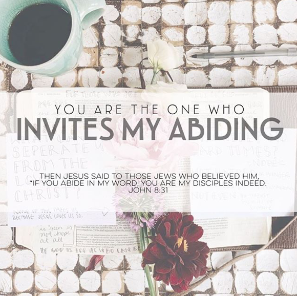 You Are The One Who Invites My Abiding