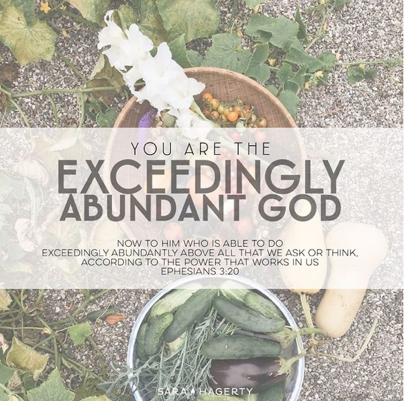 You Are the Exceedingly Abundant God