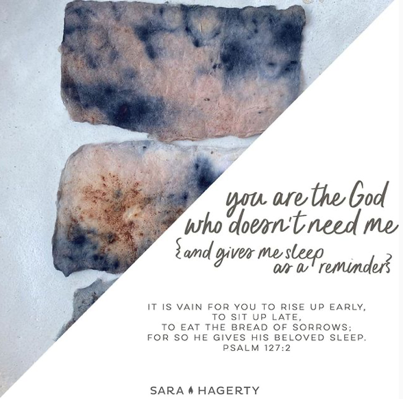 You Are the God Who Doesn’t Need Me (and Gives Me Sleep as a Reminder)