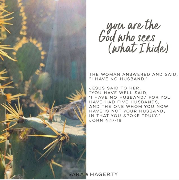 You are the God who sees (what I hide)