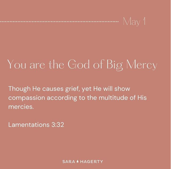 You are the God of Big Mercy