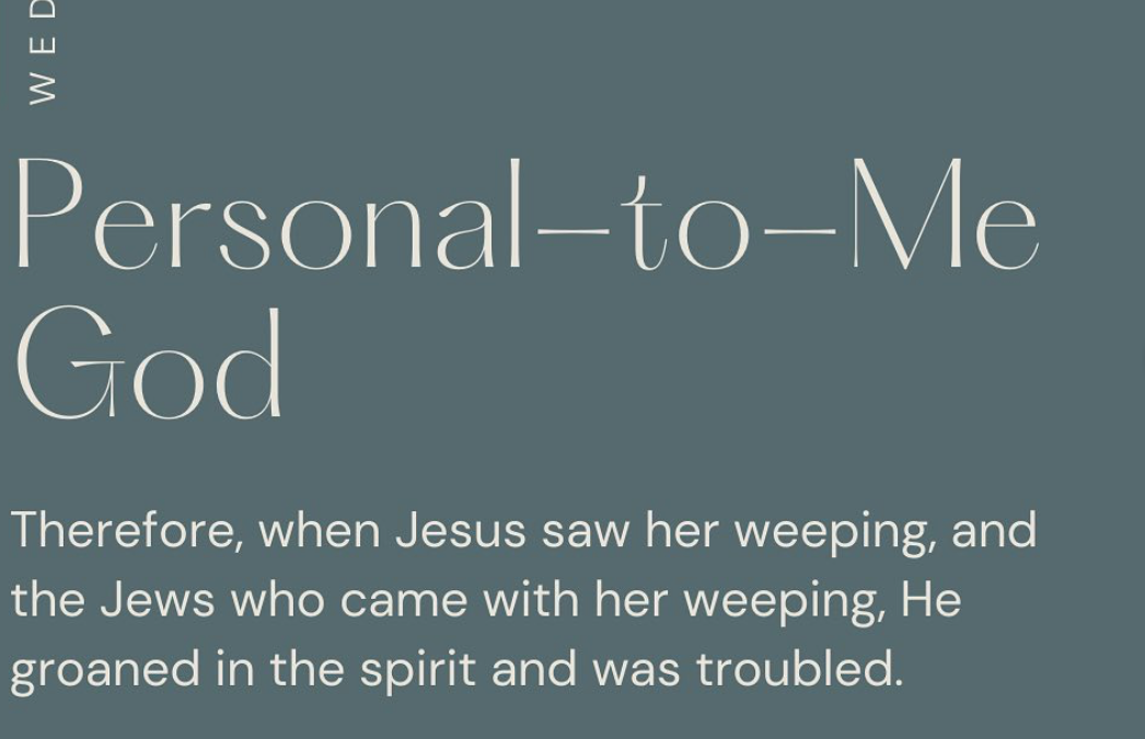 Personal-to-Me God