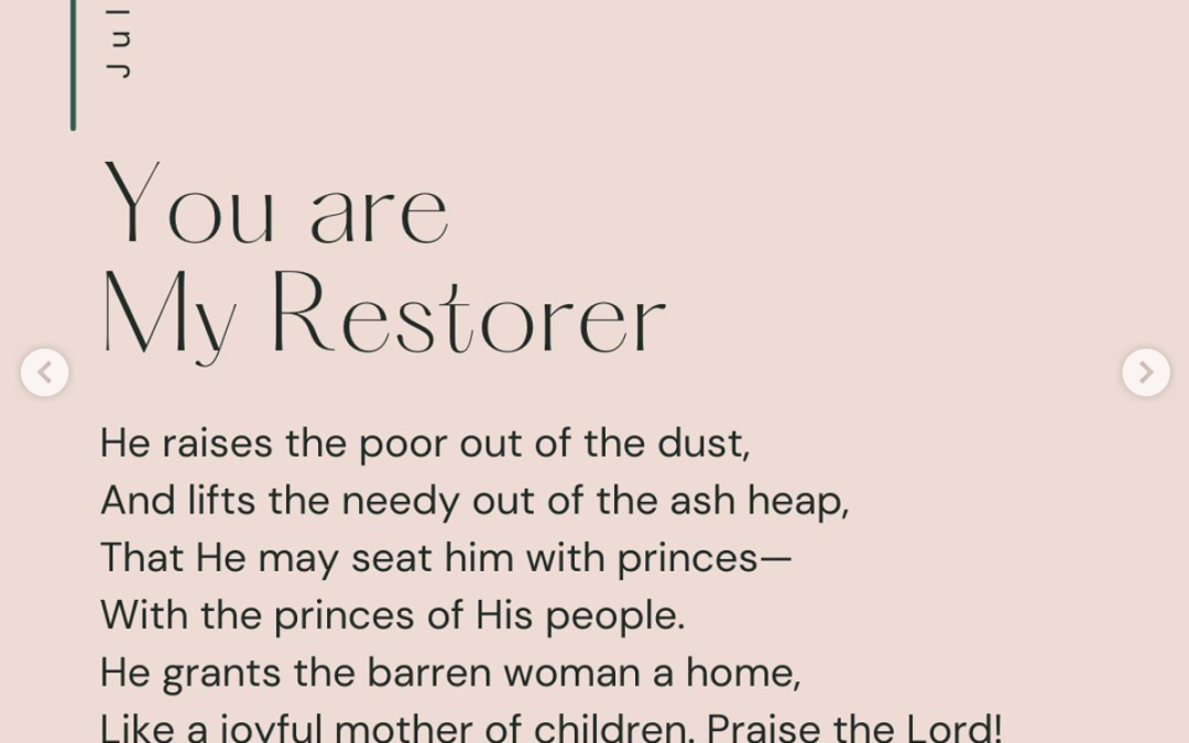You Are My Restorer