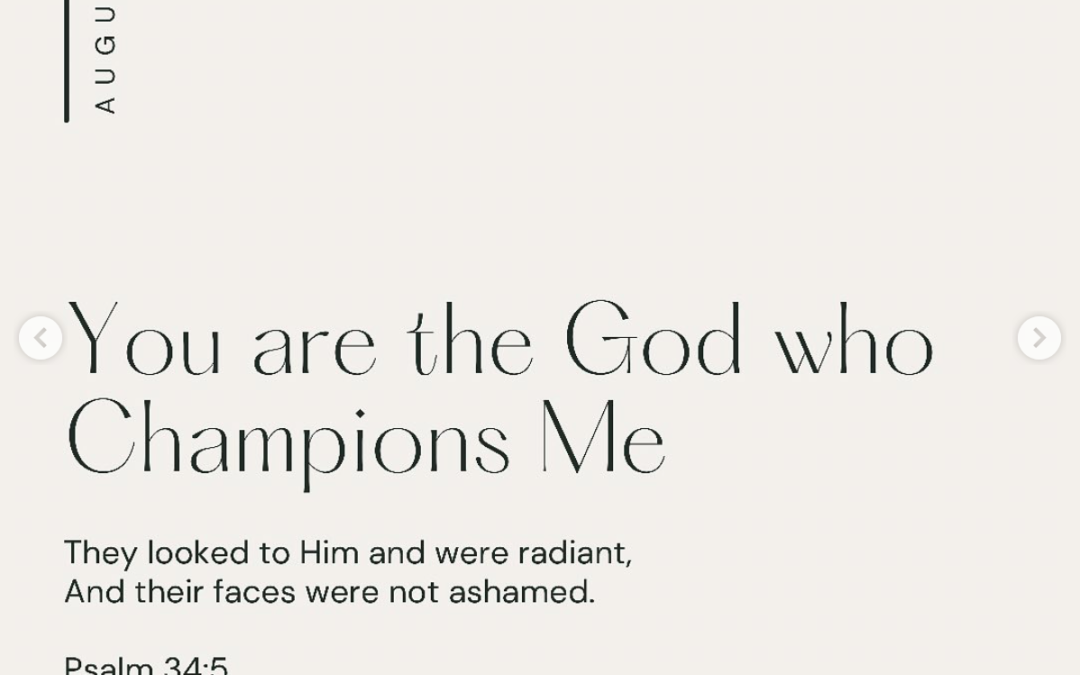 You are the God Who Champions Me