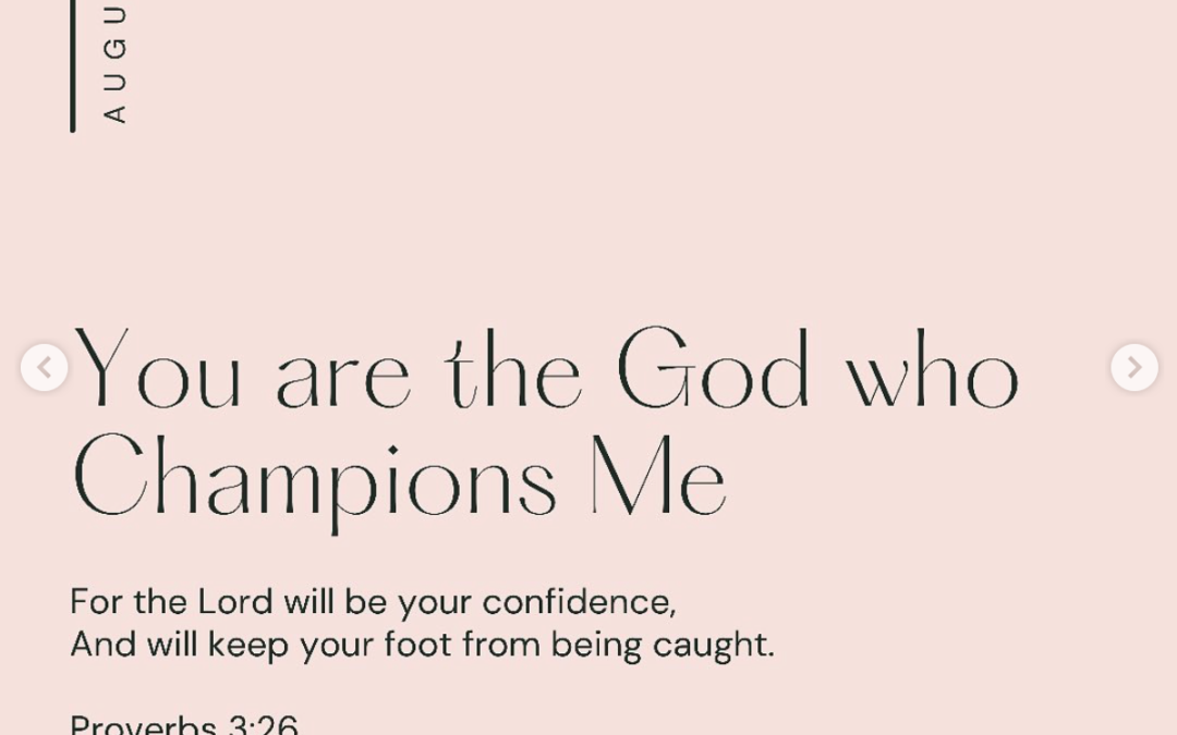 You are the God Who Champions Me