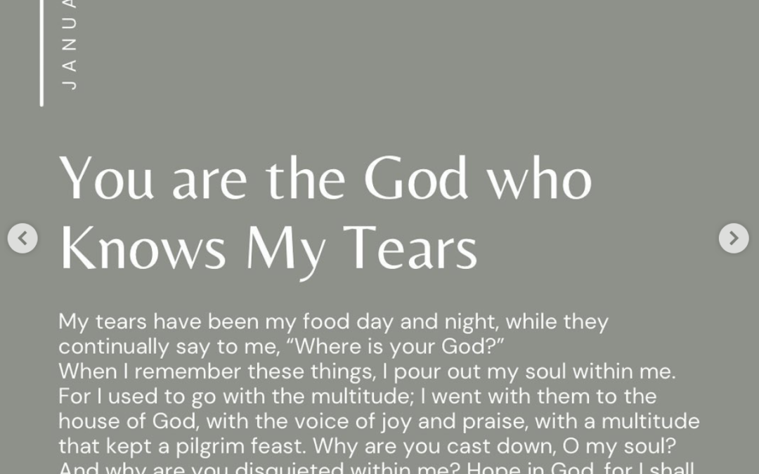 You are the God Who Knows My Tears