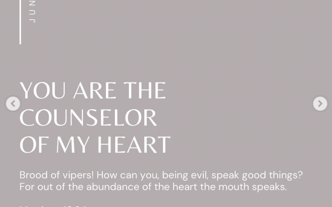 You are the Counselor of My Heart