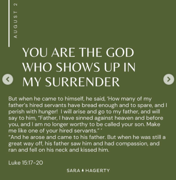 You Are The God Who Shows Up in My Surrender