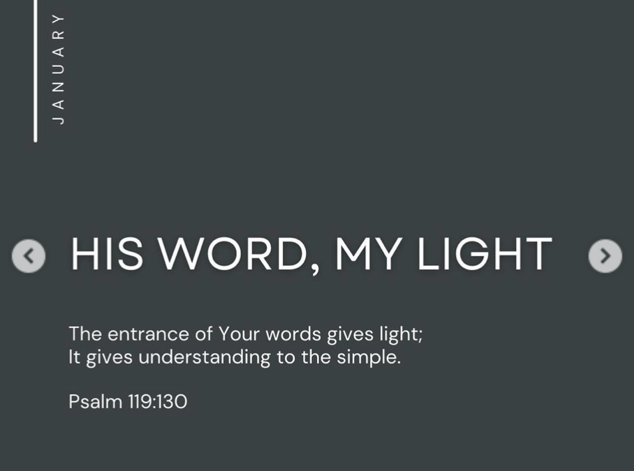 His Word, My Light